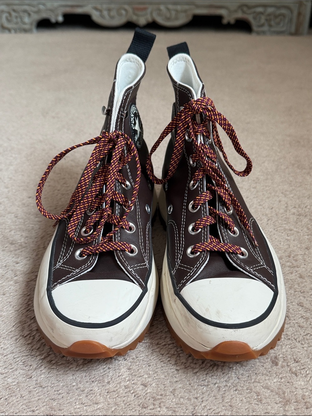 Converse Run Star Hike High-Top Sneakers - Brown/White - Picture 4 of 8